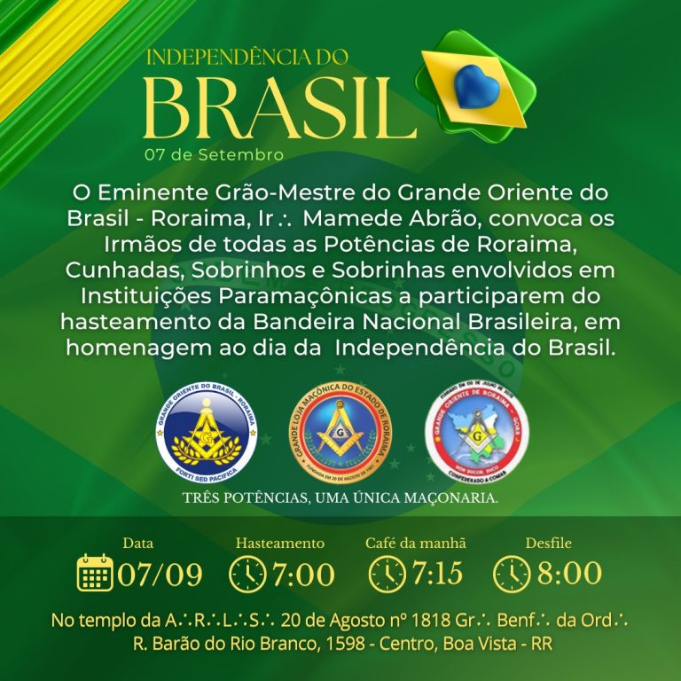 Leia mais sobre o artigo 07 de Setembro – Hasteamento da Bandeira Nacional